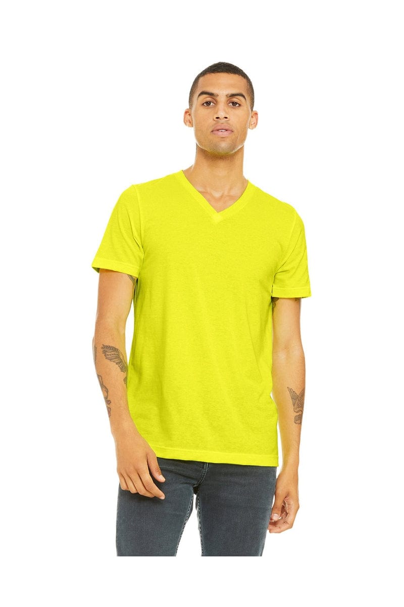 Bella Canvas T-Shirts S / Neon Yellow Bella+Canvas 3005: Unisex Jersey Short-Sleeve V-Neck T‑Shirt