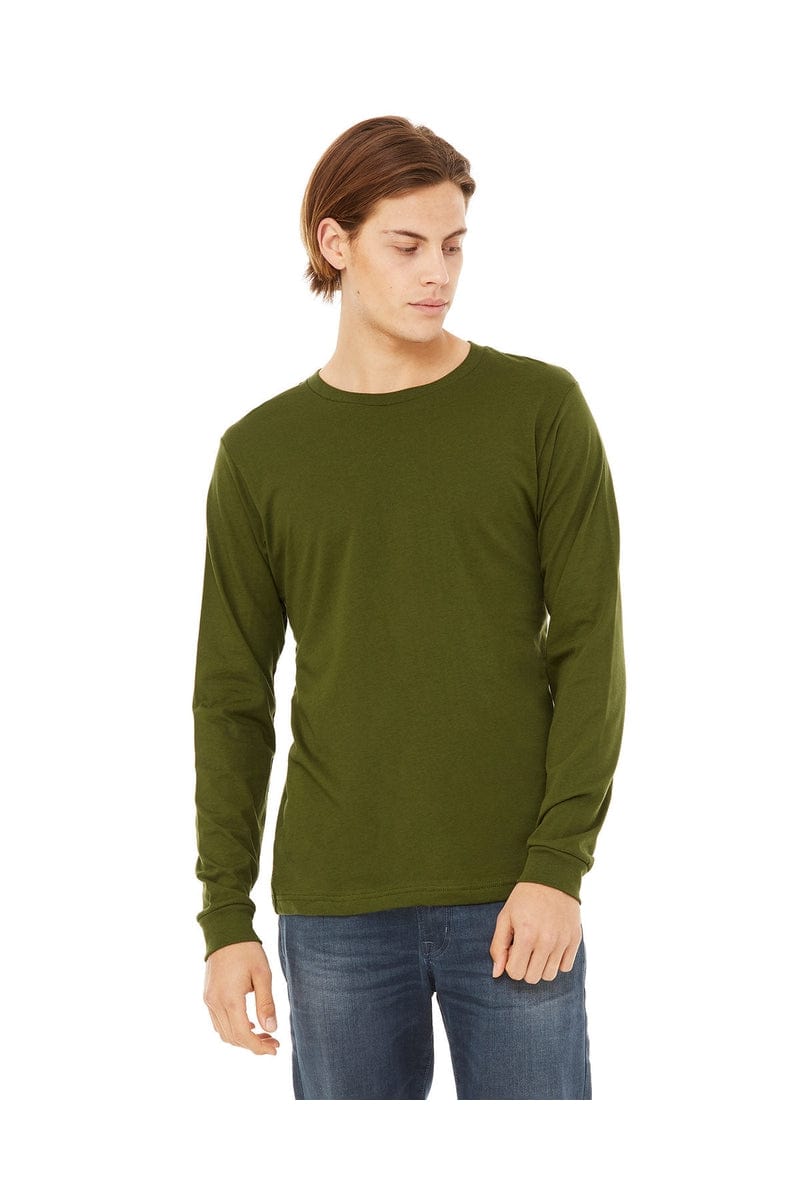 Bella Canvas T-Shirts S / Olive Bella+Canvas 3501: Unisex Jersey Long-Sleeve T-Shirt