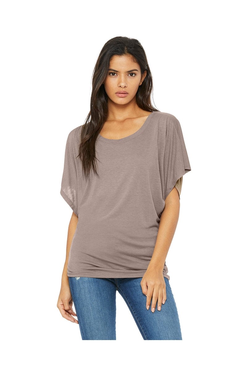 Bella Canvas T-Shirts S / Pebble Bella + Canvas 8821: Ladies Flowy Draped Dolman T-Shirt