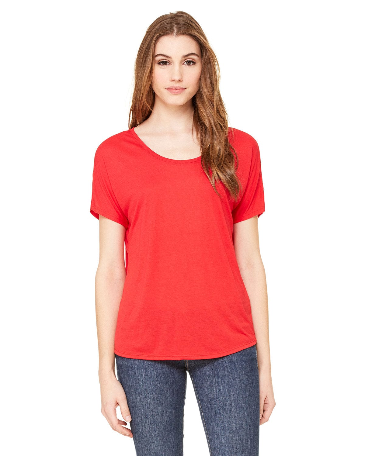 Bella Canvas T-Shirts S / Red Bella+Canvas 8816: Women's Slouchy Tee
