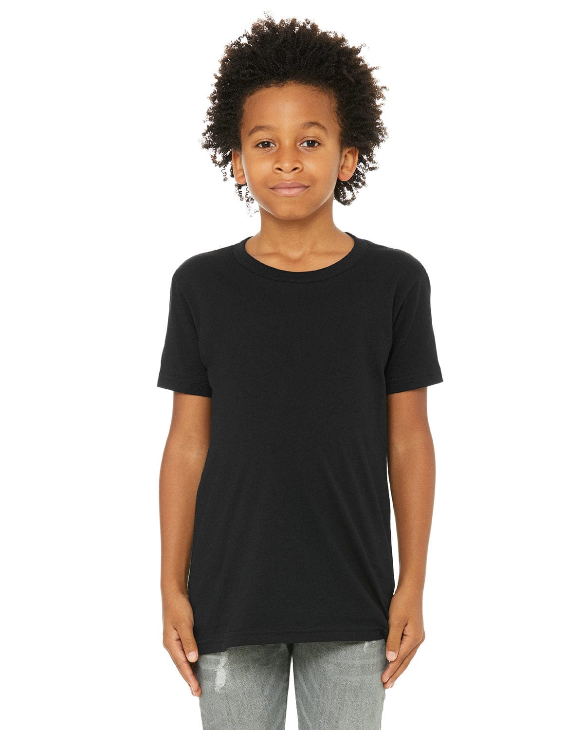 Bella Canvas T-Shirts S / Solid Blk Blend Bella+Canvas 3001YCV: Youth CVC Jersey T-Shirt