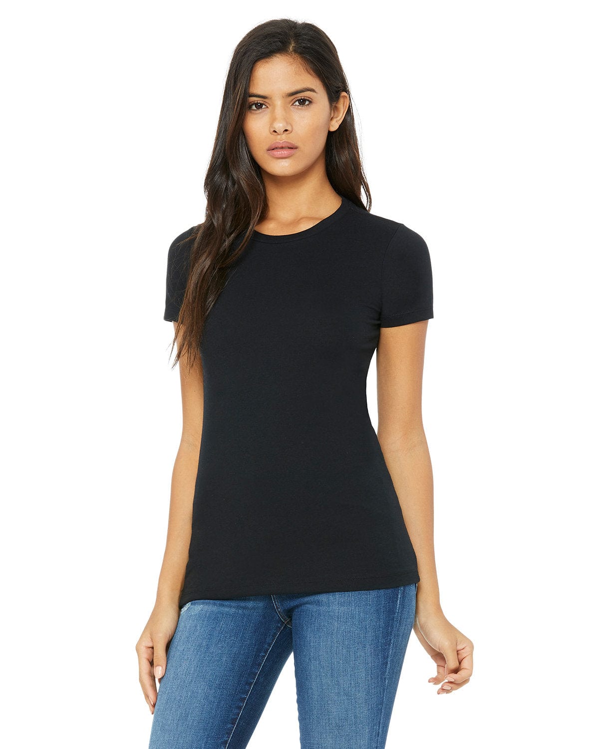 Bella Canvas T-Shirts S / Solid Blk Blend Bella+Canvas 6004: Ladies' The Favorite T-Shirt