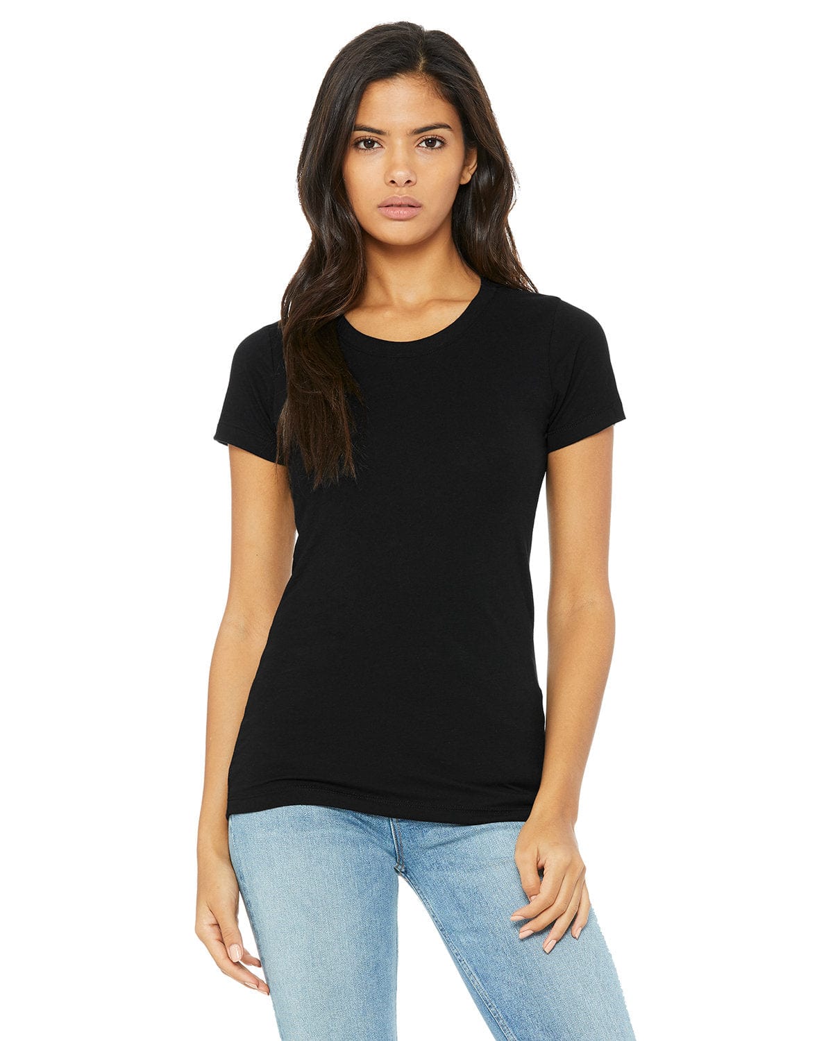 Bella Canvas T-Shirts S / Solid Blk Trblnd Bella+Canvas B8413: Ladies' Triblend Short-Sleeve T-Shirt