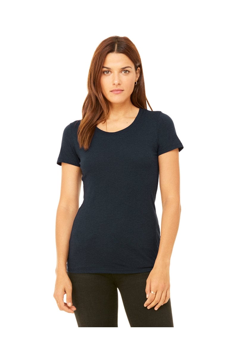 Bella Canvas T-Shirts S / Solid Nvy Trblnd Bella+Canvas B8413: Ladies' Triblend Short-Sleeve T-Shirt