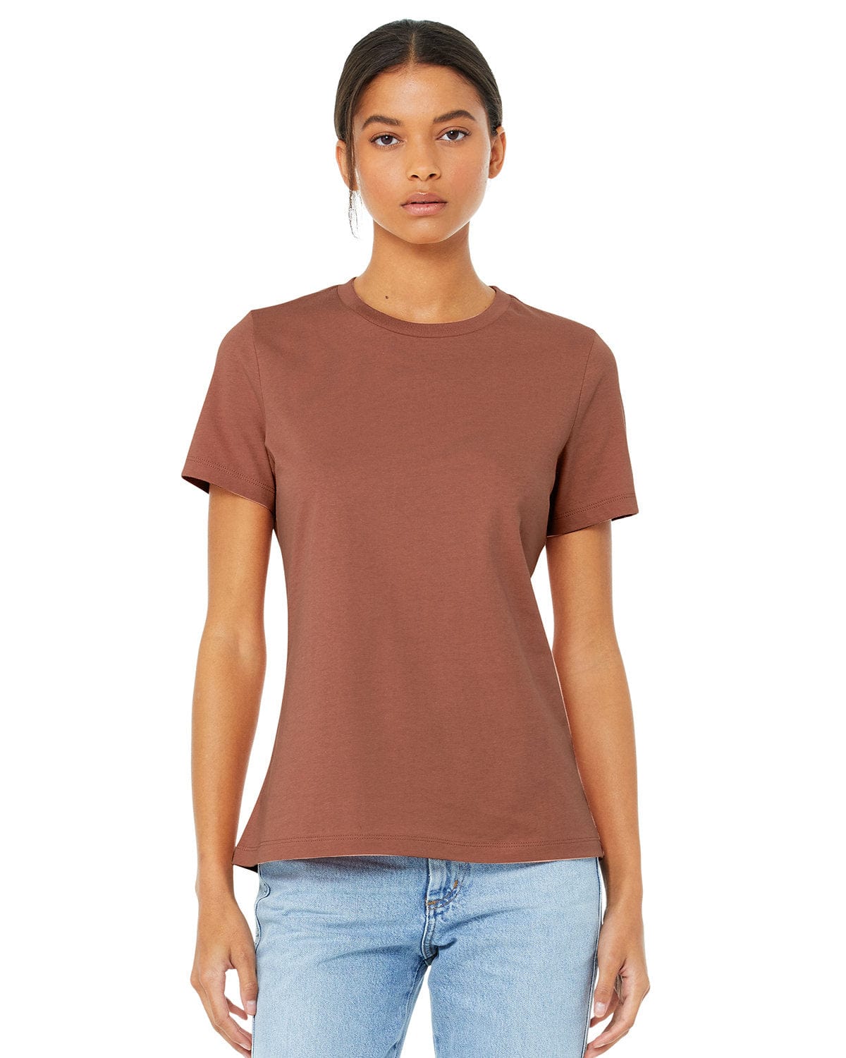 Bella Canvas T-Shirts S / Terracotta Bella+Canvas B6400: Ladies' Relaxed Jersey Short-Sleeve T-Shirt