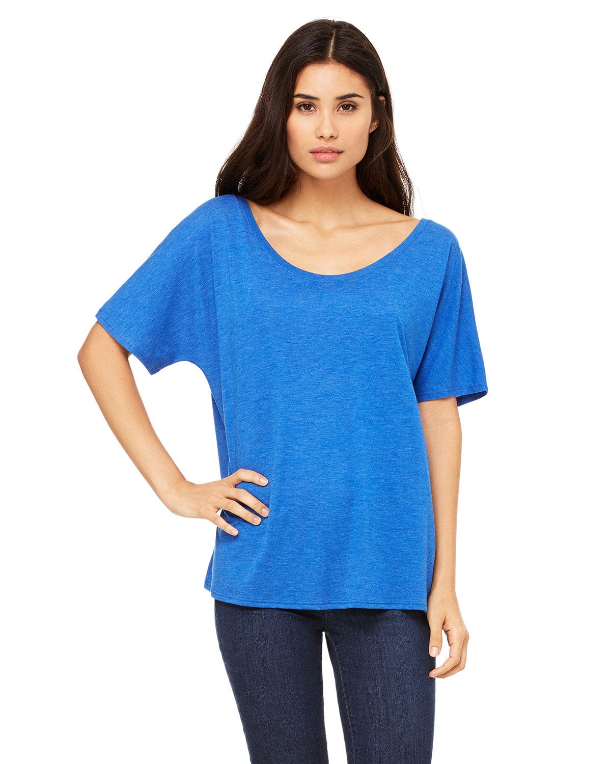 Bella Canvas T-Shirts S / Tr Royal Triblnd Bella+Canvas 8816: Ladies' Slouchy T-Shirt