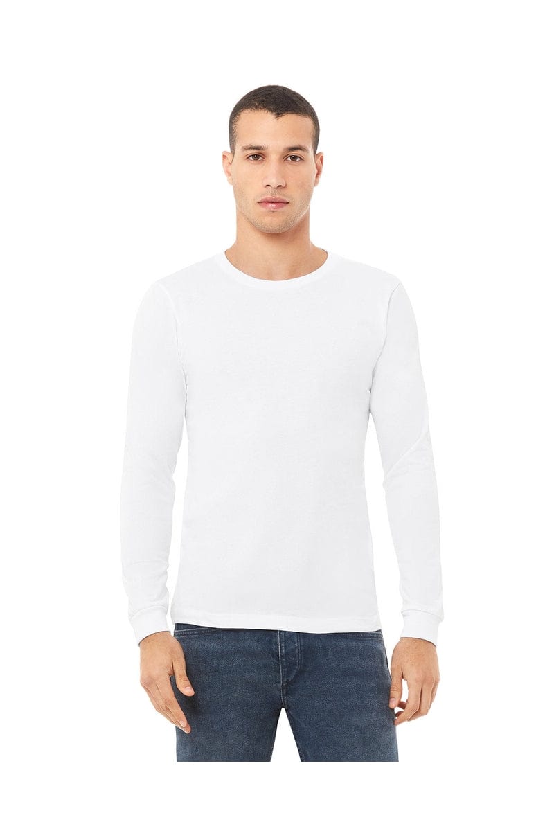 Bella Canvas T-Shirts S / White Bella+Canvas 3501: Unisex Jersey Long-Sleeve T-Shirt