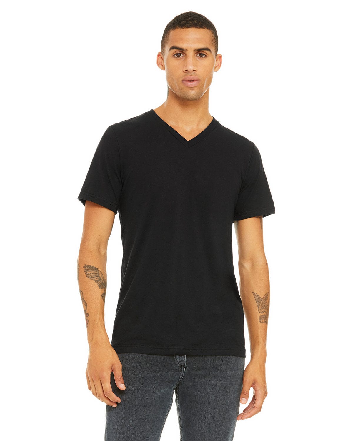 Bella Canvas T-Shirts XL / Solid Blk Trblnd Bella+Canvas 3415C: Unisex Triblend V-Neck T-Shirt