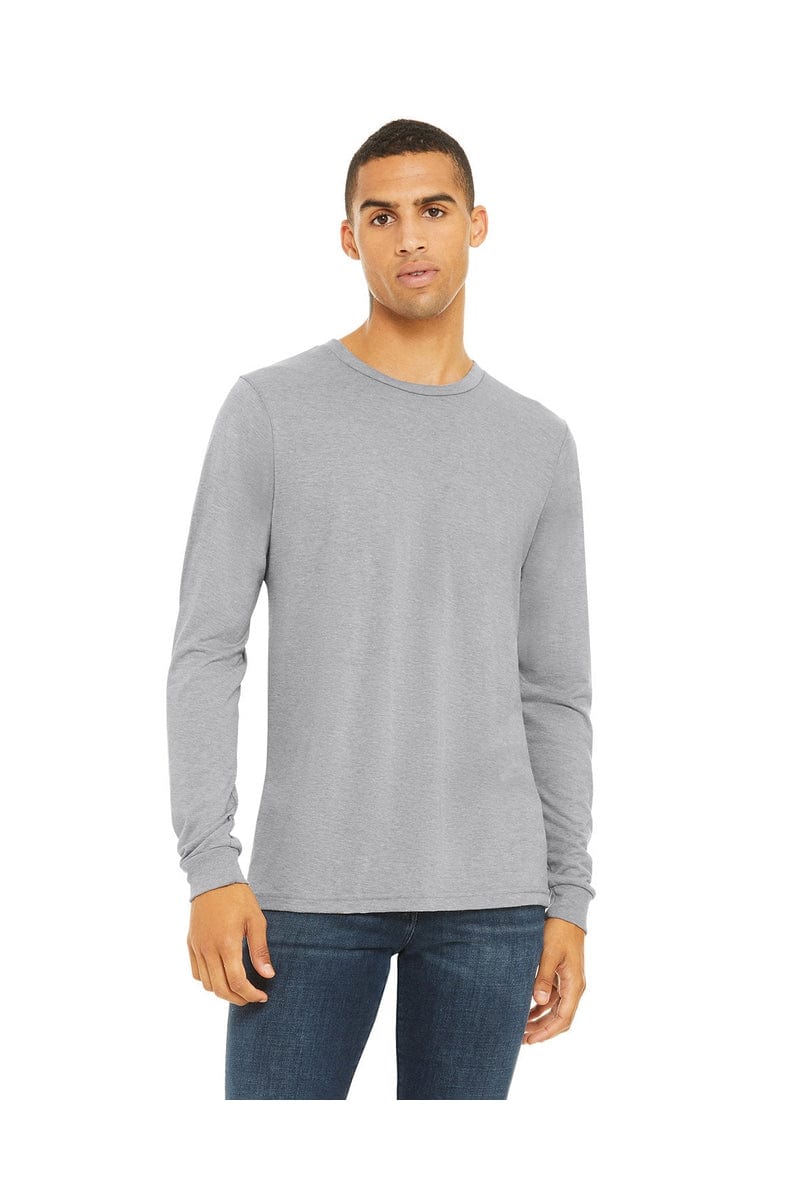 Bella Canvas T-Shirts XS / Ath Grey Triblnd Bella+Canvas 3501: Unisex Jersey Long-Sleeve T-Shirt