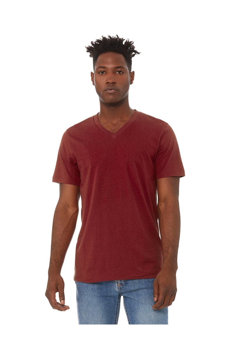 Bella Canvas T-Shirts XS / Cardinal Bella+Canvas 3005: Unisex Jersey Short-Sleeve V-Neck T‑Shirt