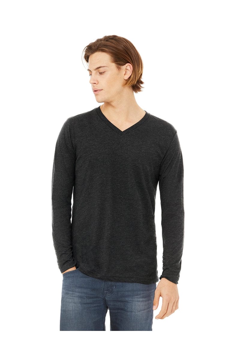 Bella Canvas T-Shirts XS / Char Blk Triblnd Bella+Canvas 3425: Unisex Long Sleeve Jersey T-Shirt