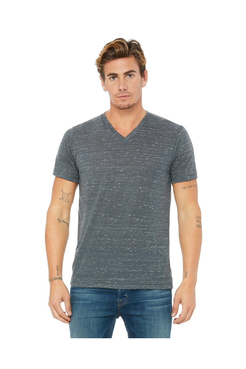 Bella Canvas T-Shirts XS / Charcoal Marble Bella+Canvas 3005: Unisex Jersey Short-Sleeve V-Neck T‑Shirt