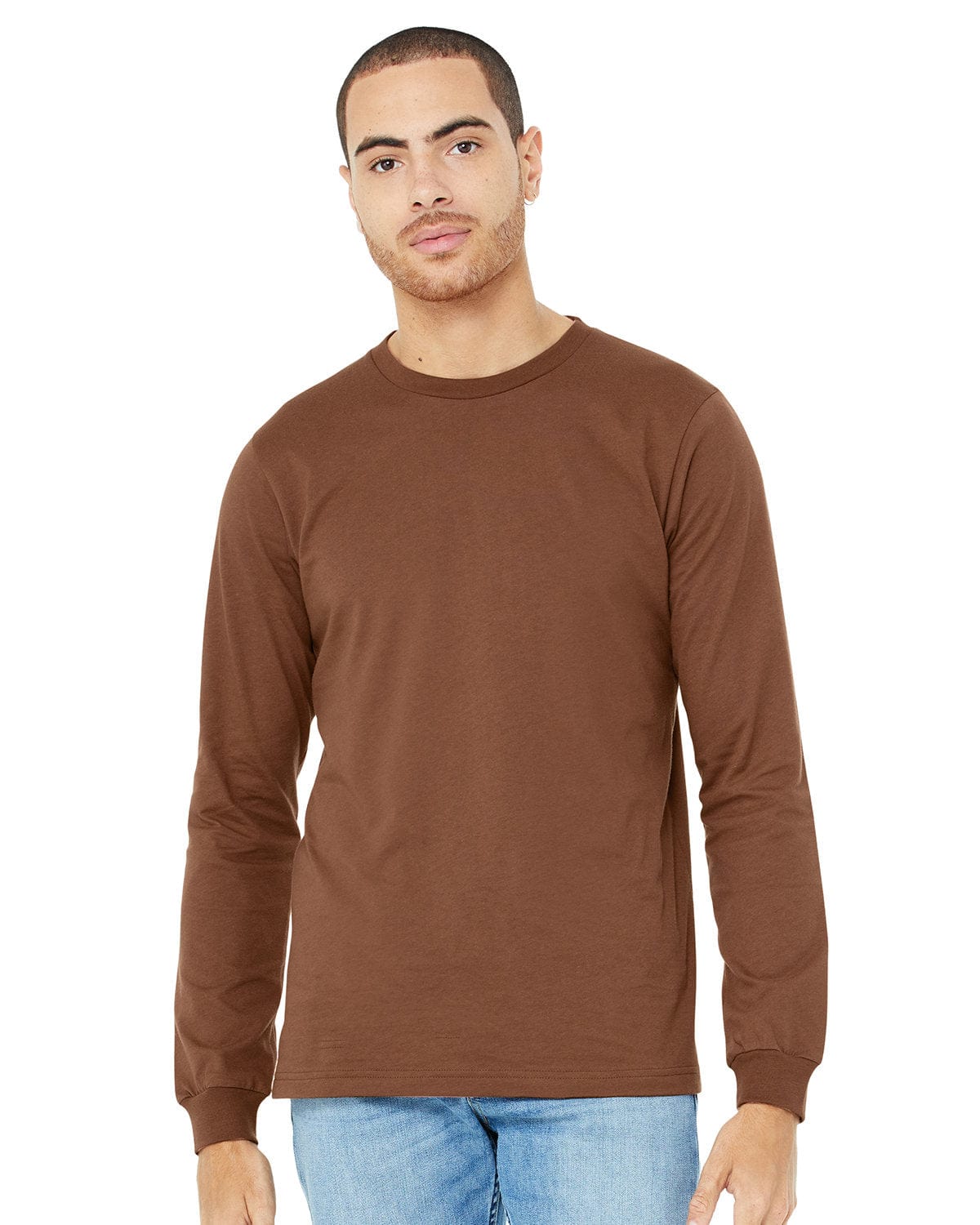 Bella Canvas T-Shirts XS / Chestnut Bella+Canvas 3501: Unisex Jersey Long-Sleeve T-Shirt