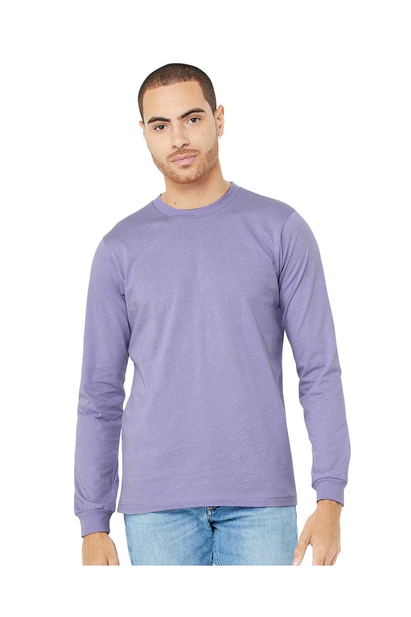 Bella Canvas T-Shirts XS / Dark Lavender Bella+Canvas 3501: Unisex Jersey Long-Sleeve T-Shirt