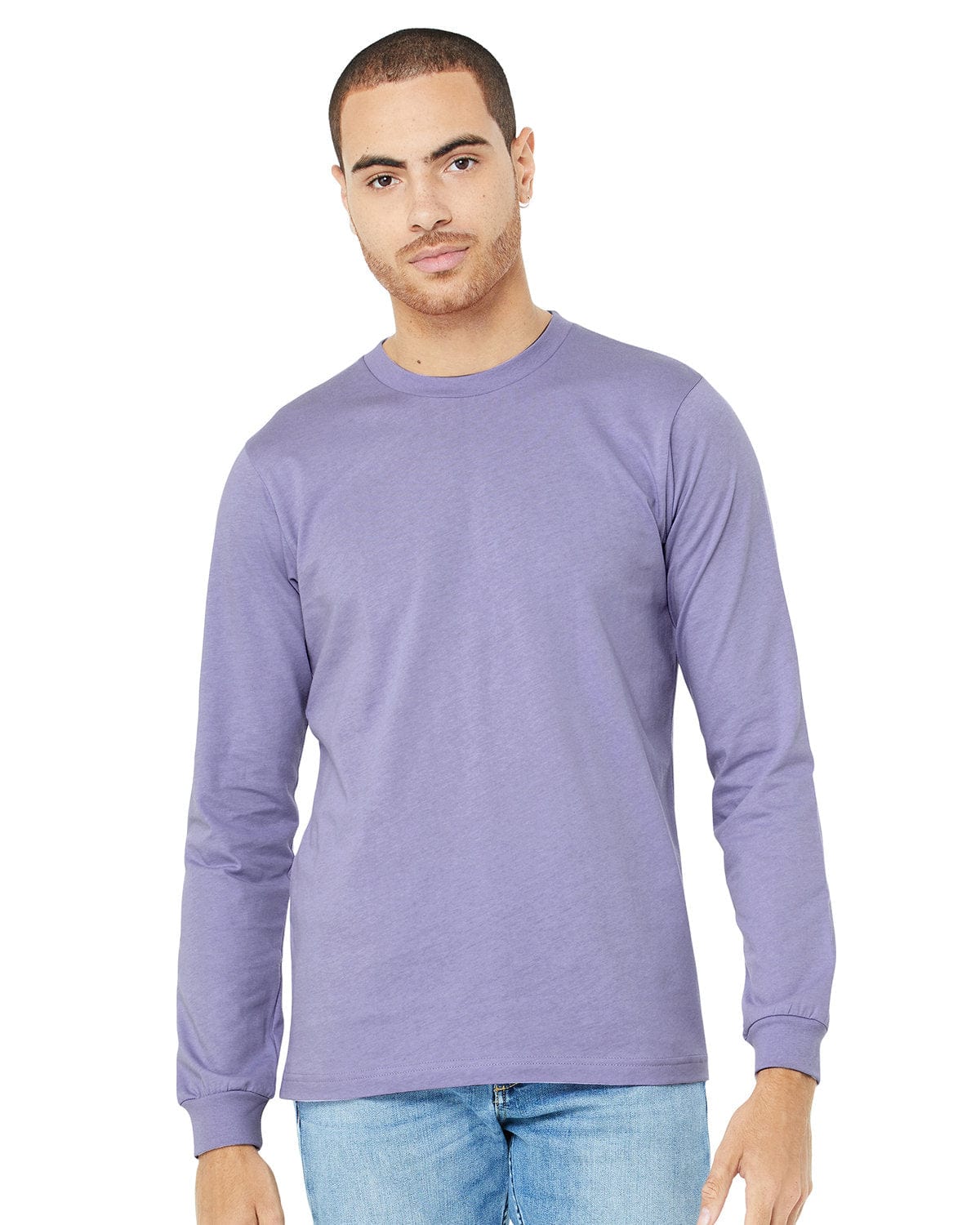Bella Canvas T-Shirts XS / Dark Lavender Bella+Canvas 3501: Unisex Jersey Long-Sleeve T-Shirt