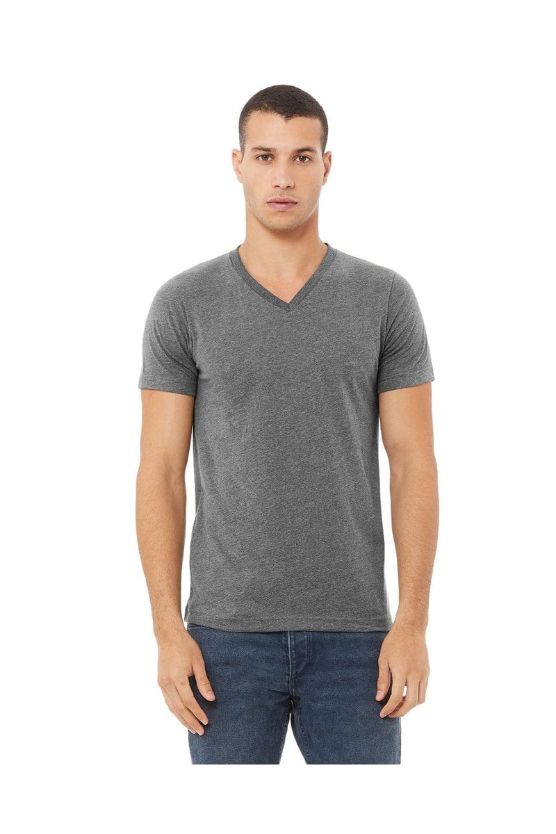 Bella Canvas T-Shirts XS / Deep Heather Bella+Canvas 3005: Unisex Jersey Short-Sleeve V-Neck T‑Shirt