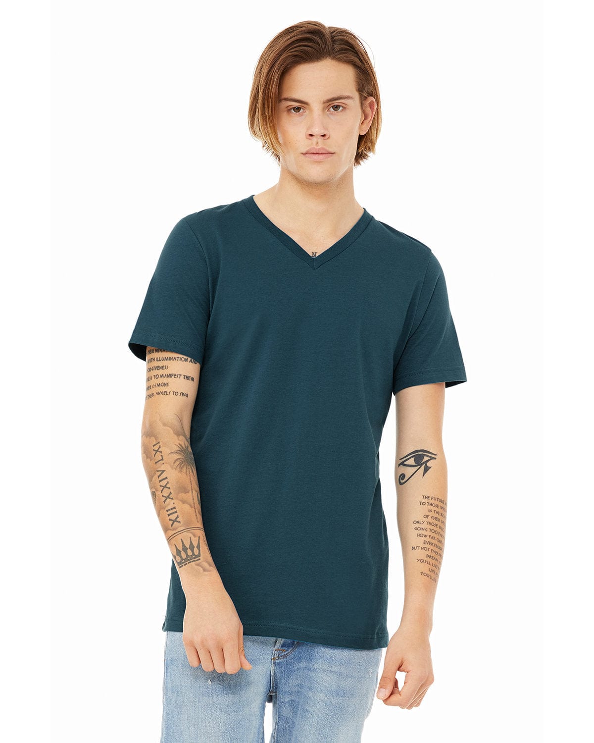 Bella Canvas T-Shirts XS / Deep Teal Bella+Canvas 3005: Unisex Jersey Short-Sleeve V-Neck T‑Shirt