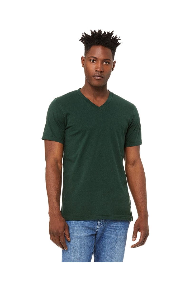 Bella Canvas T-Shirts XS / Forest Bella+Canvas 3005: Unisex Jersey Short-Sleeve V-Neck T‑Shirt