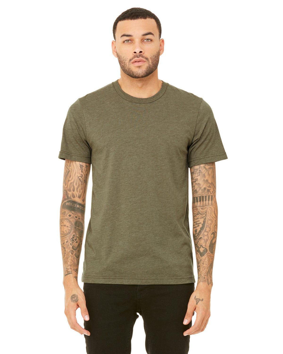 Bella Canvas T-Shirts XS / Heather Olive Bella+Canvas 3001CVC: Unisex Heather CVC T-Shirt