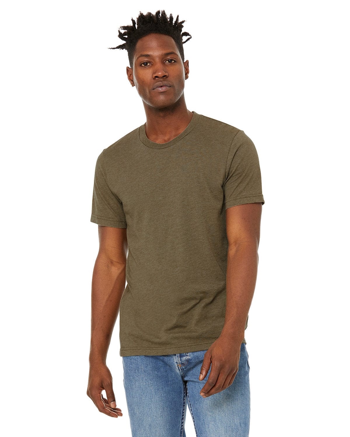 Bella Canvas T-Shirts XS / Heather Olive Bella+Canvas 3301C: Unisex Sueded T-Shirt