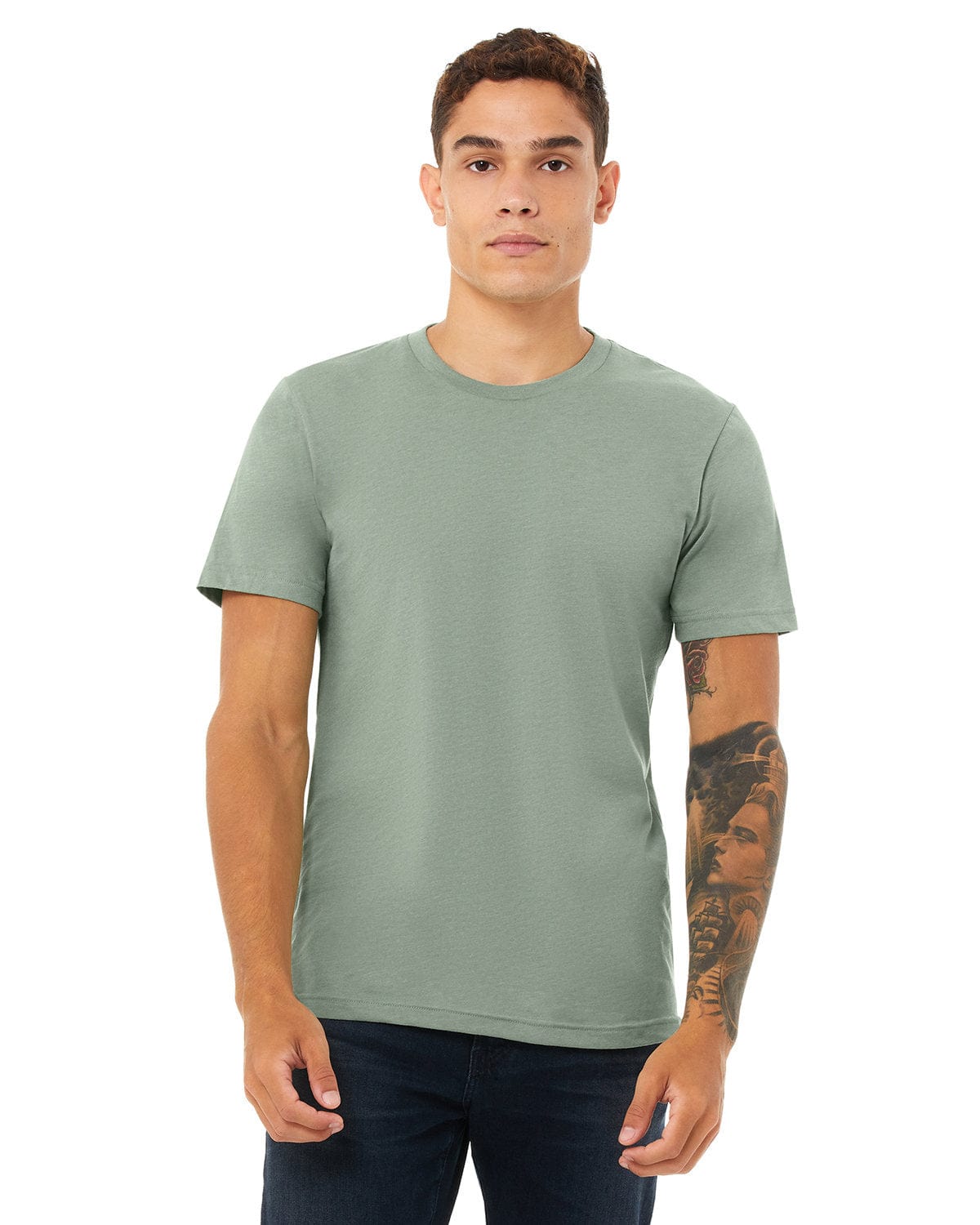 Bella Canvas T-Shirts XS / Heather Sage Bella+Canvas 3001CVC: Unisex Heather CVC T-Shirt