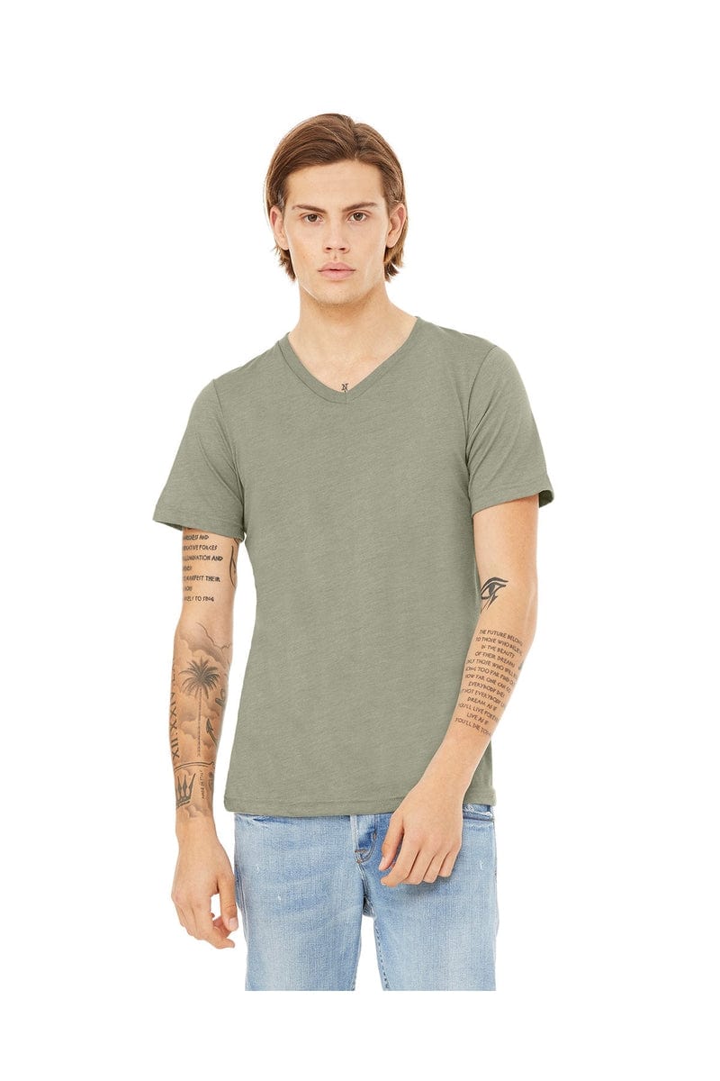 Bella Canvas T-Shirts XS / Heather Stone Bella+Canvas 3005: Unisex Jersey Short-Sleeve V-Neck T‑Shirt