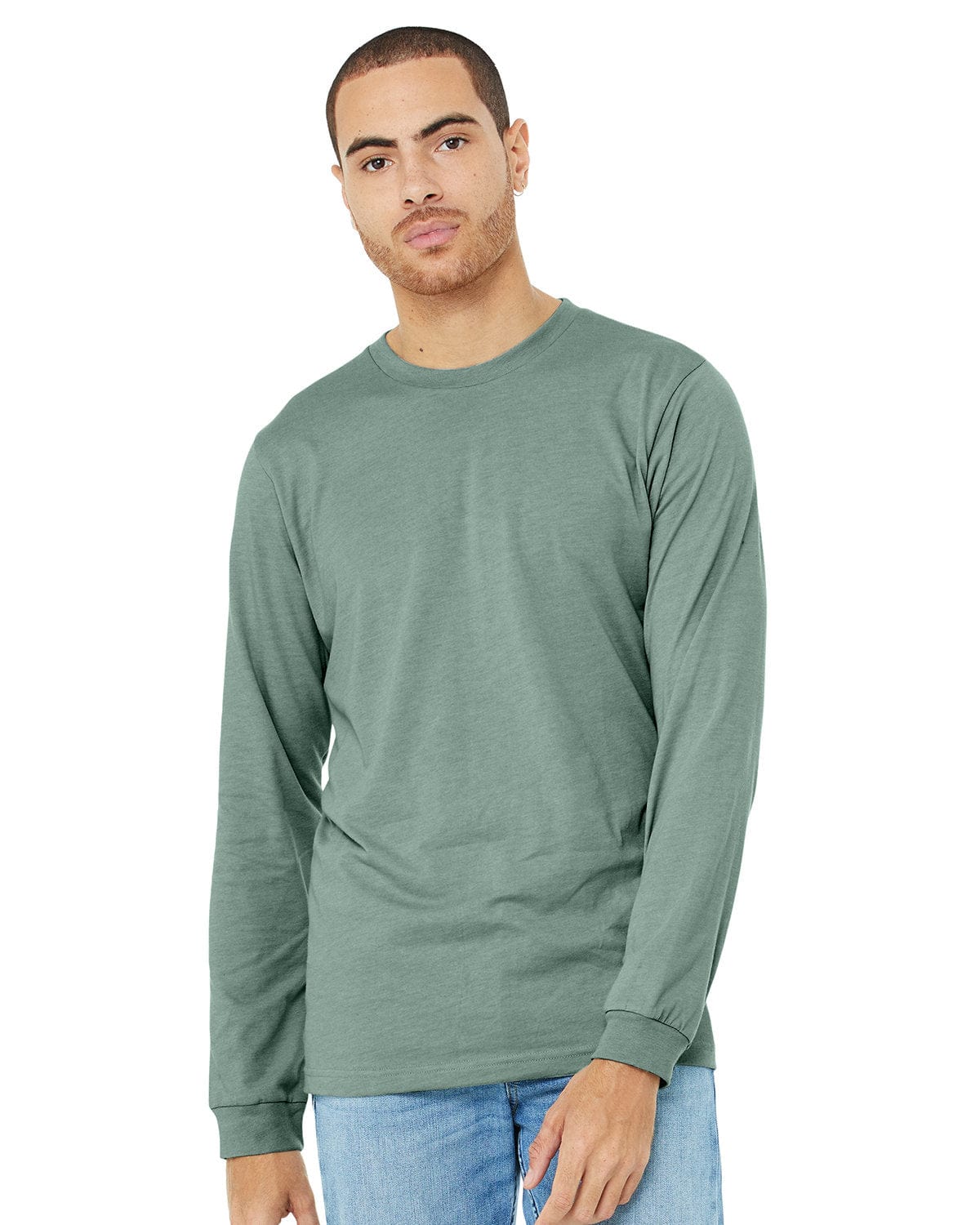 Bella Canvas T-Shirts XS / Hthr Dusty Blue Bella+Canvas 3501CVC | Unisex CVC Jersey Long-Sleeve T-Shirt