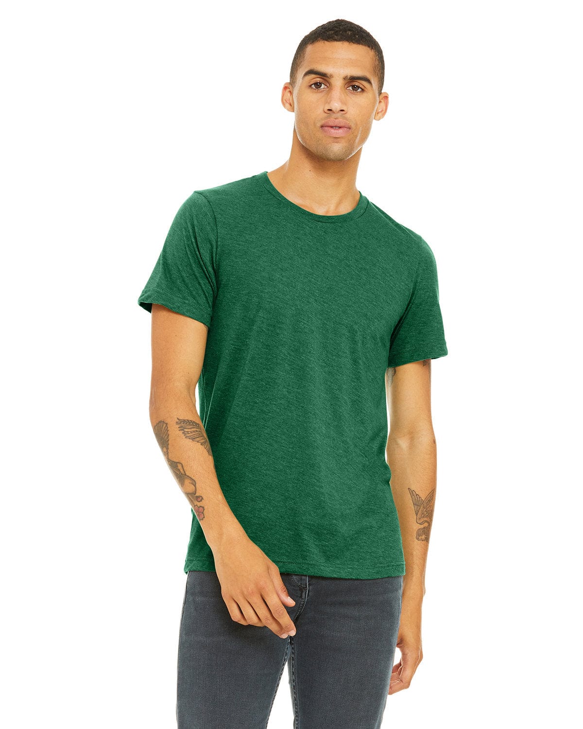 Bella Canvas T-Shirts XS / Hthr Grass Green Bella+Canvas 3001CVC: Unisex Heather CVC T-Shirt