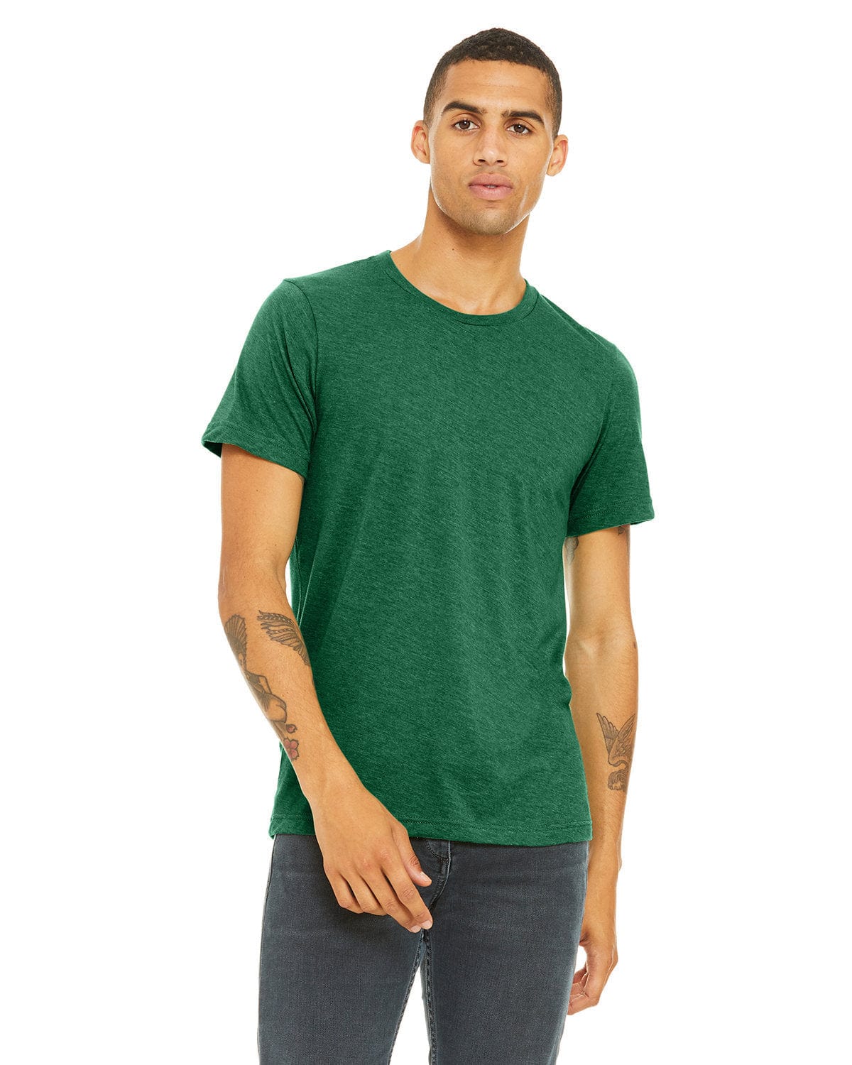 Bella Canvas T-Shirts XS / Hthr Grass Green Bella+Canvas 3001CVC: Unisex Heather CVC T-Shirt