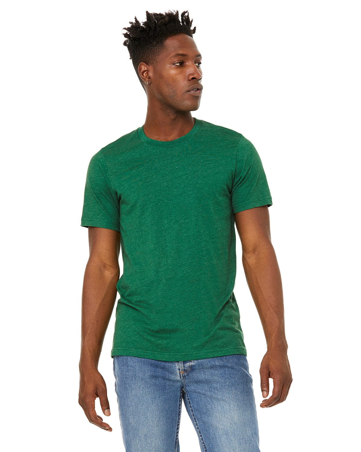 Bella Canvas T-Shirts XS / Hthr Grass Green Bella+Canvas 3301C: Unisex Sueded T-Shirt