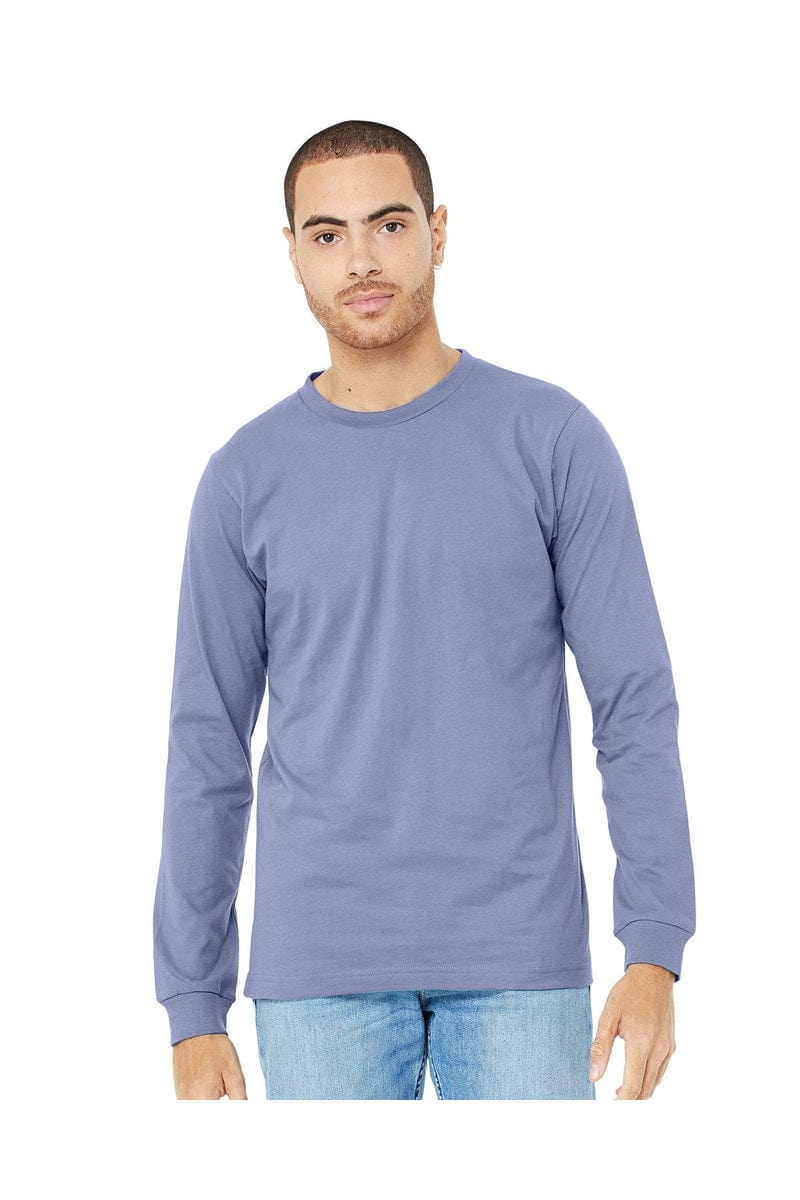 Bella Canvas T-Shirts XS / Lavender Blue Bella+Canvas 3501: Unisex Jersey Long-Sleeve T-Shirt