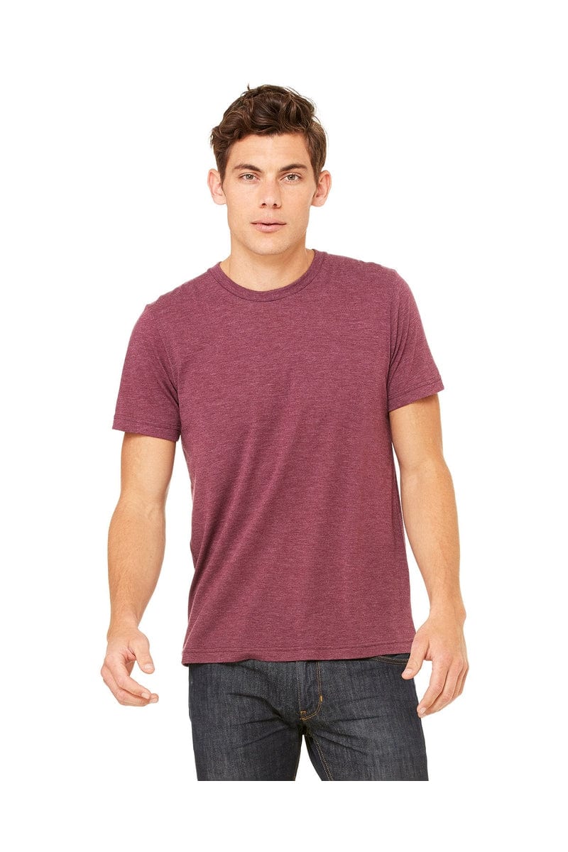 Bella Canvas T-Shirts XS / Maroon Triblend Bella+Canvas 3413C: Unisex Triblend T-Shirt