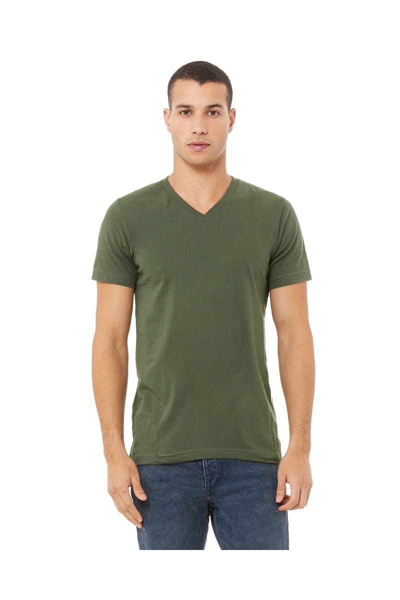 Bella Canvas T-Shirts XS / Military Green Bella+Canvas 3005: Unisex Jersey Short-Sleeve V-Neck T‑Shirt