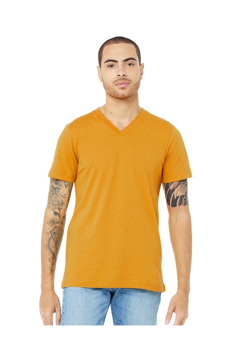 Bella Canvas T-Shirts XS / Mustard Bella+Canvas 3005: Unisex Jersey Short-Sleeve V-Neck T‑Shirt