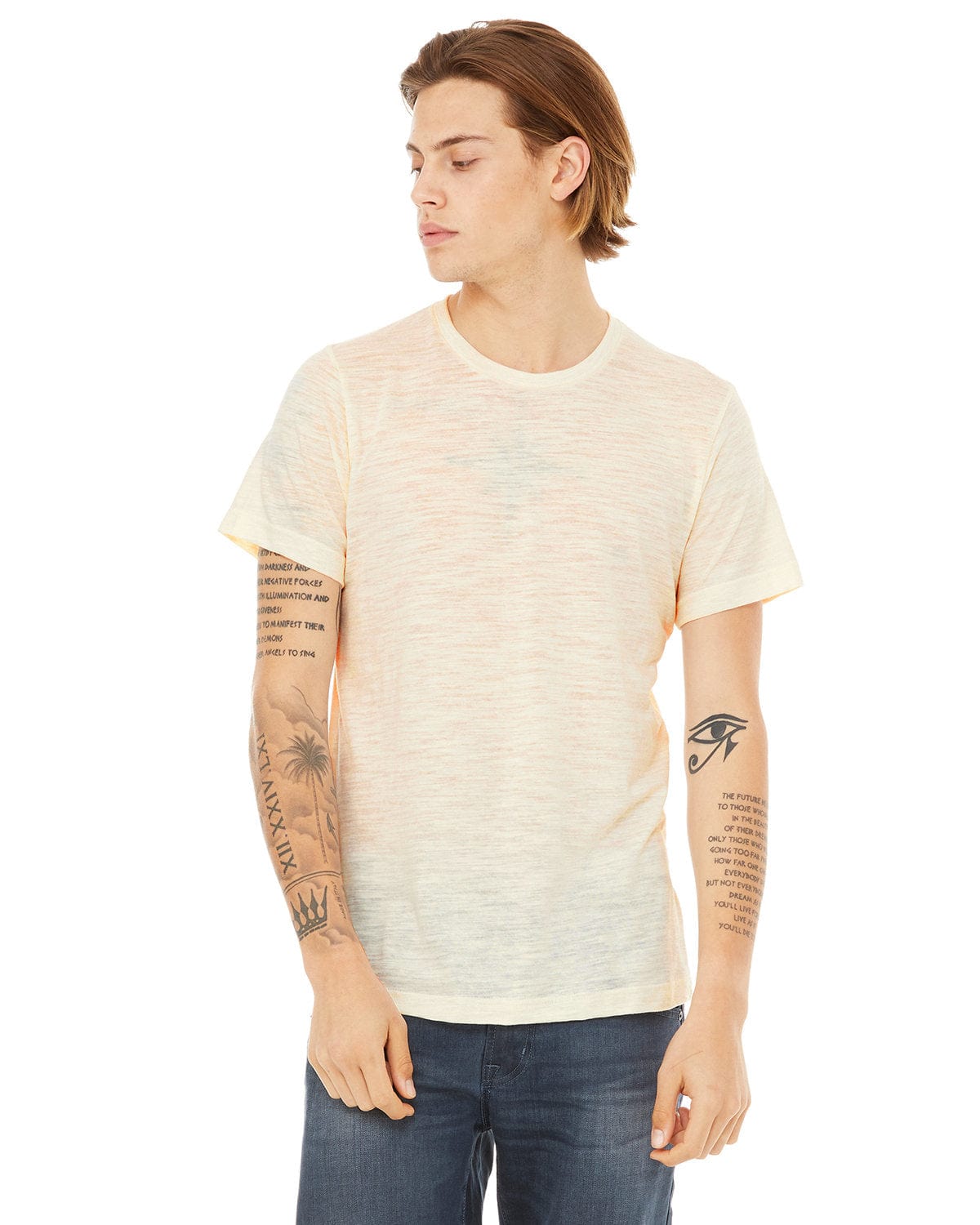 Bella Canvas T-Shirts XS / Natural SLUB Bella + Canvas 3650: Unisex Poly-Cotton Short-Sleeve T‑Shirt