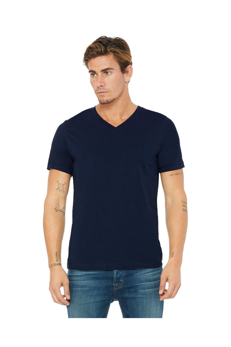 Bella Canvas T-Shirts XS / Navy Bella+Canvas 3005: Unisex Jersey Short-Sleeve V-Neck T‑Shirt