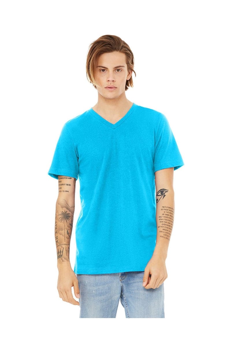Bella Canvas T-Shirts XS / Neon Blue Bella+Canvas 3005: Unisex Jersey Short-Sleeve V-Neck T‑Shirt