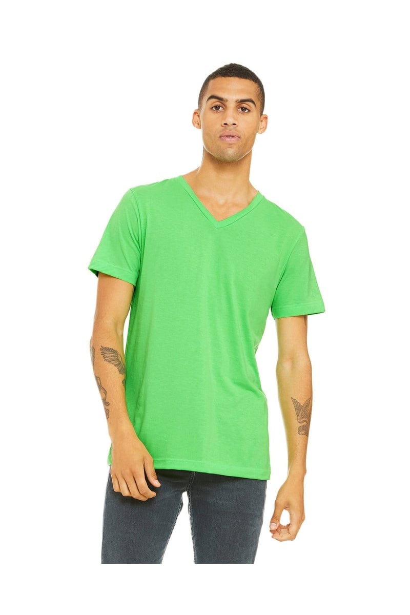 Bella Canvas T-Shirts XS / Neon Green Bella+Canvas 3005: Unisex Jersey Short-Sleeve V-Neck T‑Shirt
