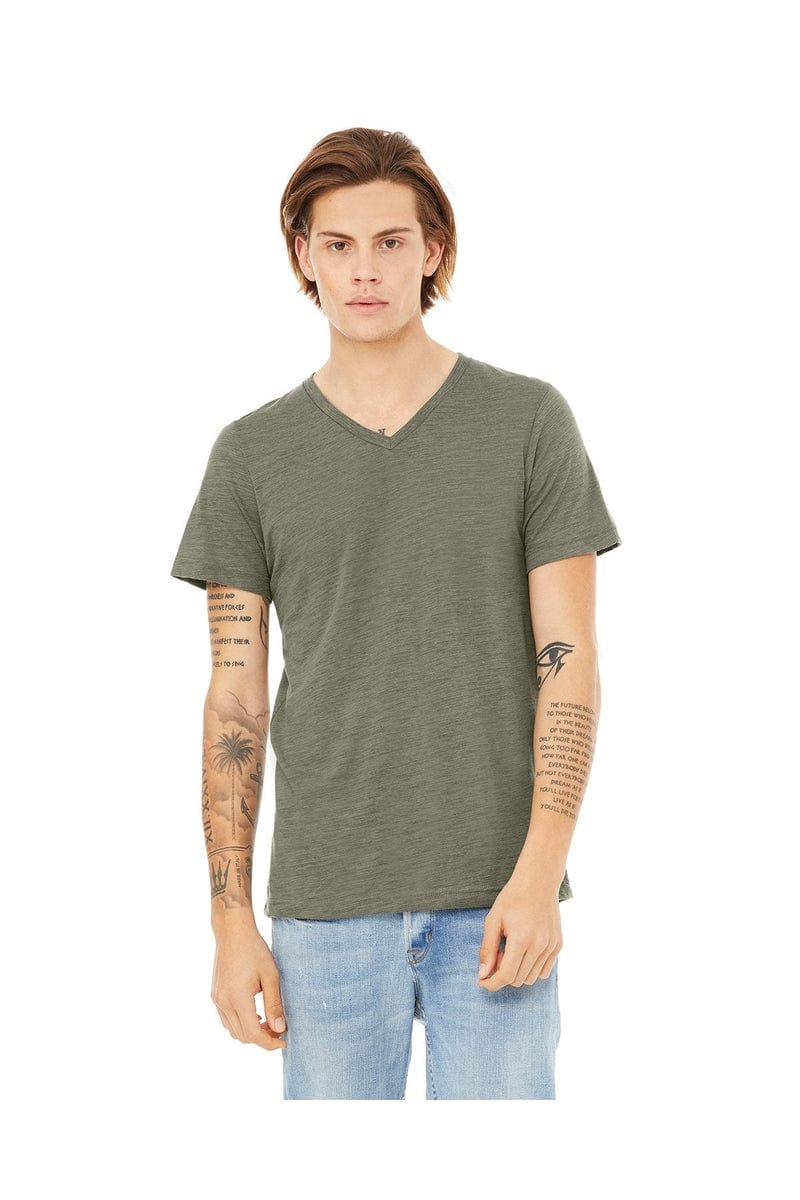 Bella Canvas T-Shirts XS / Olive Slub Bella+Canvas 3005: Unisex Jersey Short-Sleeve V-Neck T‑Shirt