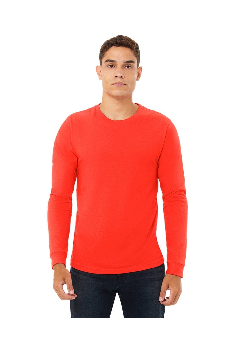 Bella Canvas T-Shirts XS / Poppy Bella+Canvas 3501: Unisex Jersey Long-Sleeve T-Shirt