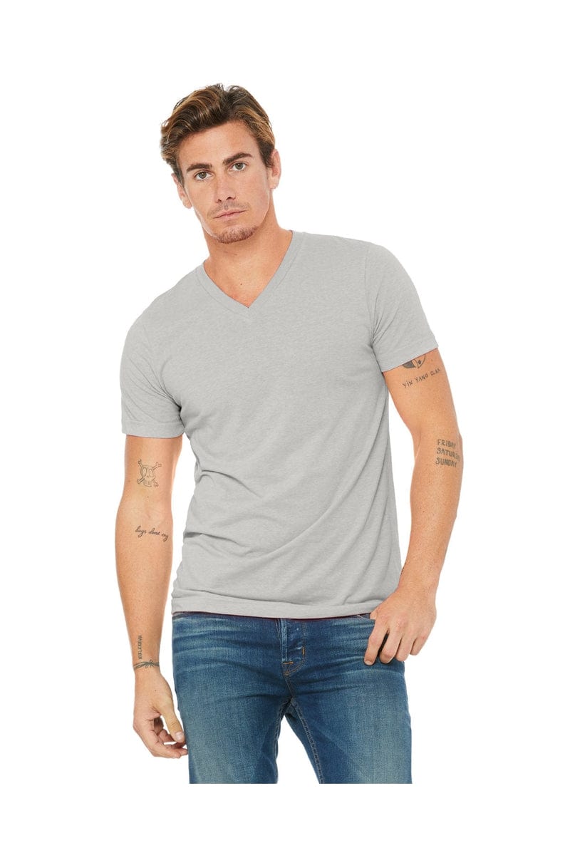Bella Canvas T-Shirts XS / Silver Bella+Canvas 3005: Unisex Jersey Short-Sleeve V-Neck T‑Shirt