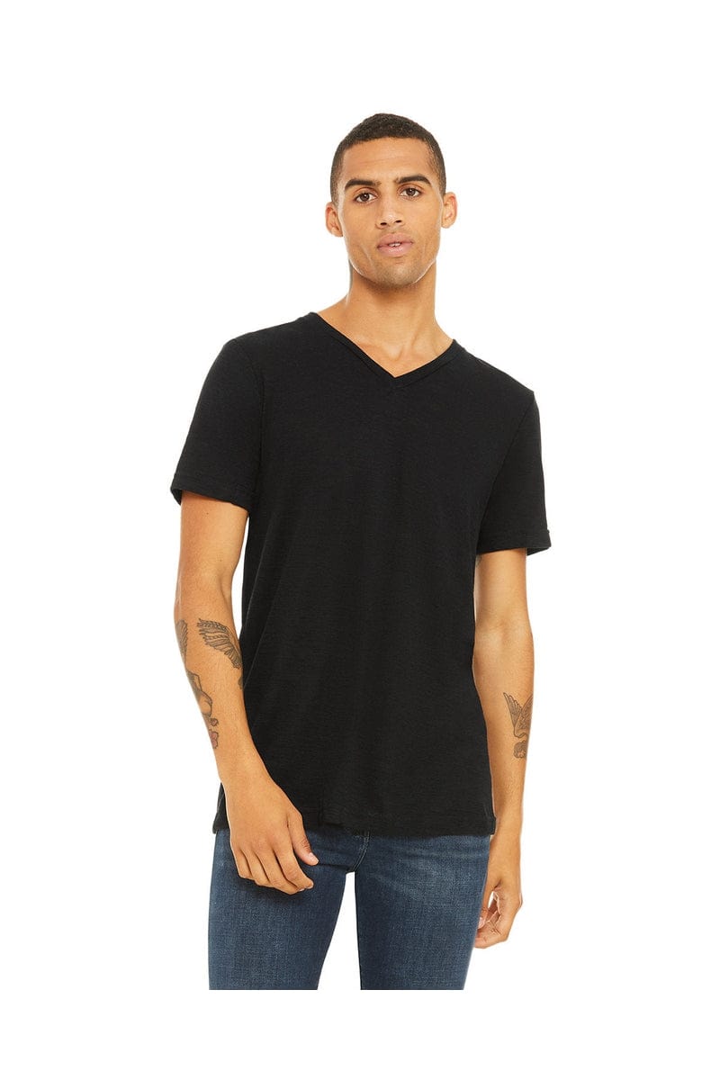 Bella Canvas T-Shirts XS / Solid Black Slub Bella+Canvas 3005: Unisex Jersey Short-Sleeve V-Neck T‑Shirt
