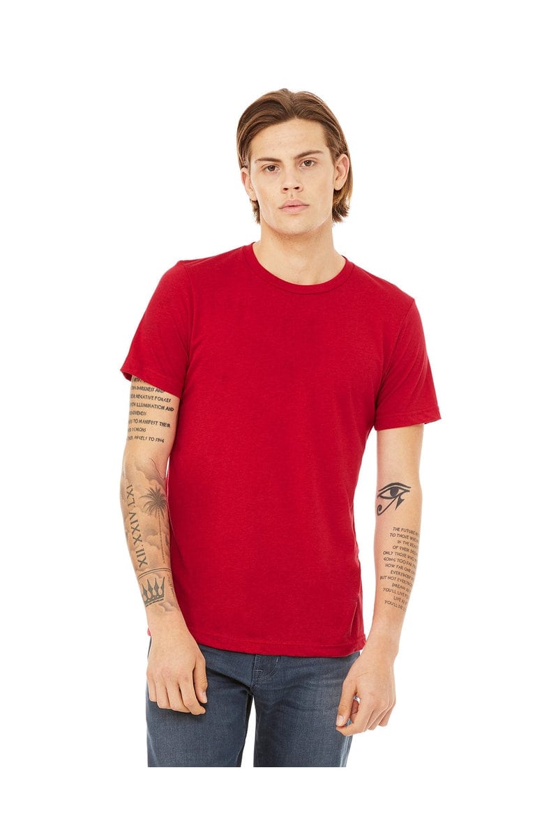 Bella Canvas T-Shirts XS / Solid Red Tribln Bella+Canvas 3413C: Unisex Triblend T-Shirt
