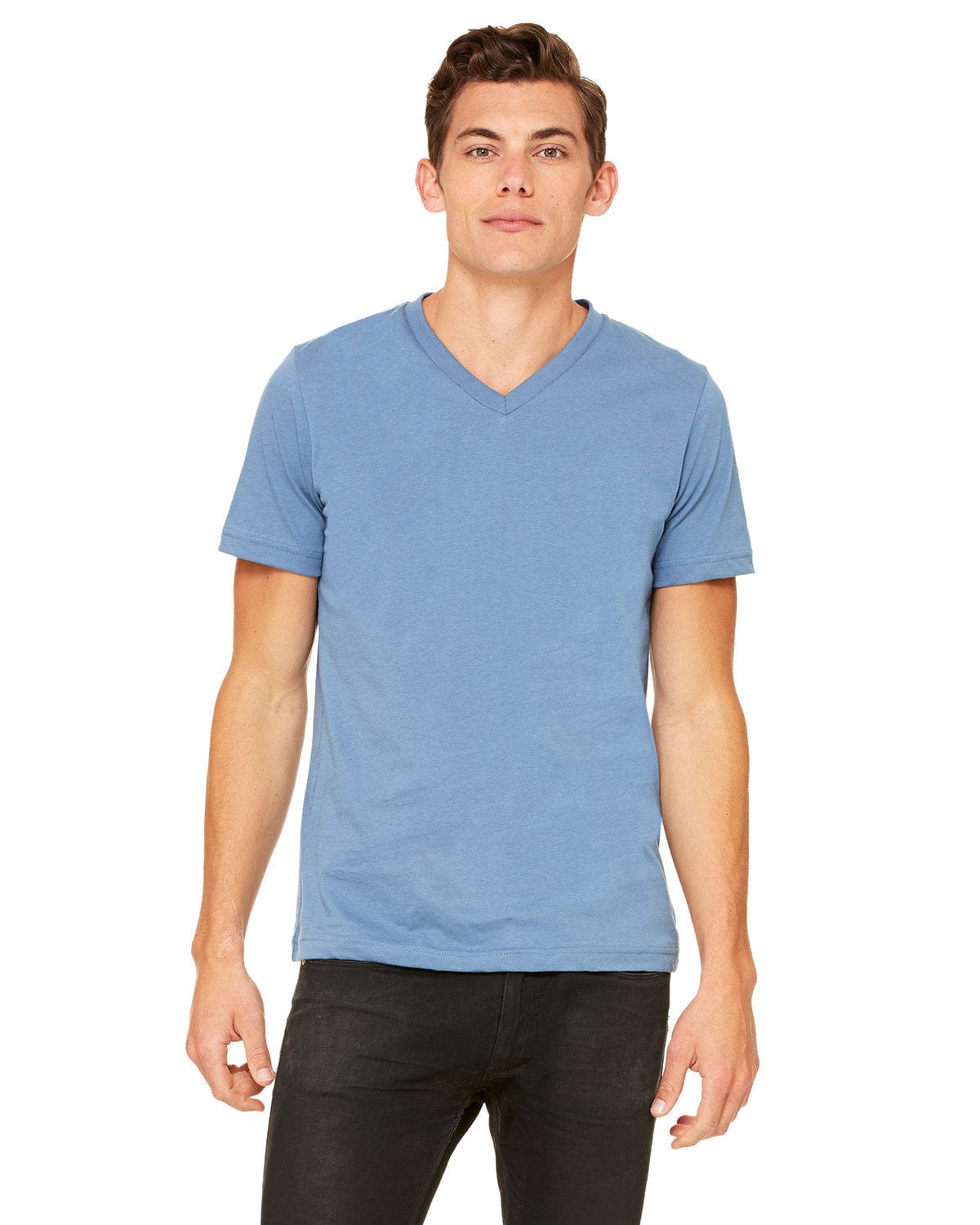Bella Canvas T-Shirts XS / Steel Blue Bella+Canvas 3005: Unisex Jersey Short-Sleeve V-Neck T‑Shirt