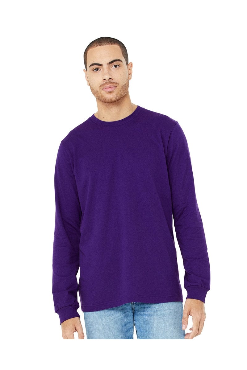 Bella Canvas T-Shirts XS / Team Purple Bella+Canvas 3501: Unisex Jersey Long-Sleeve T-Shirt