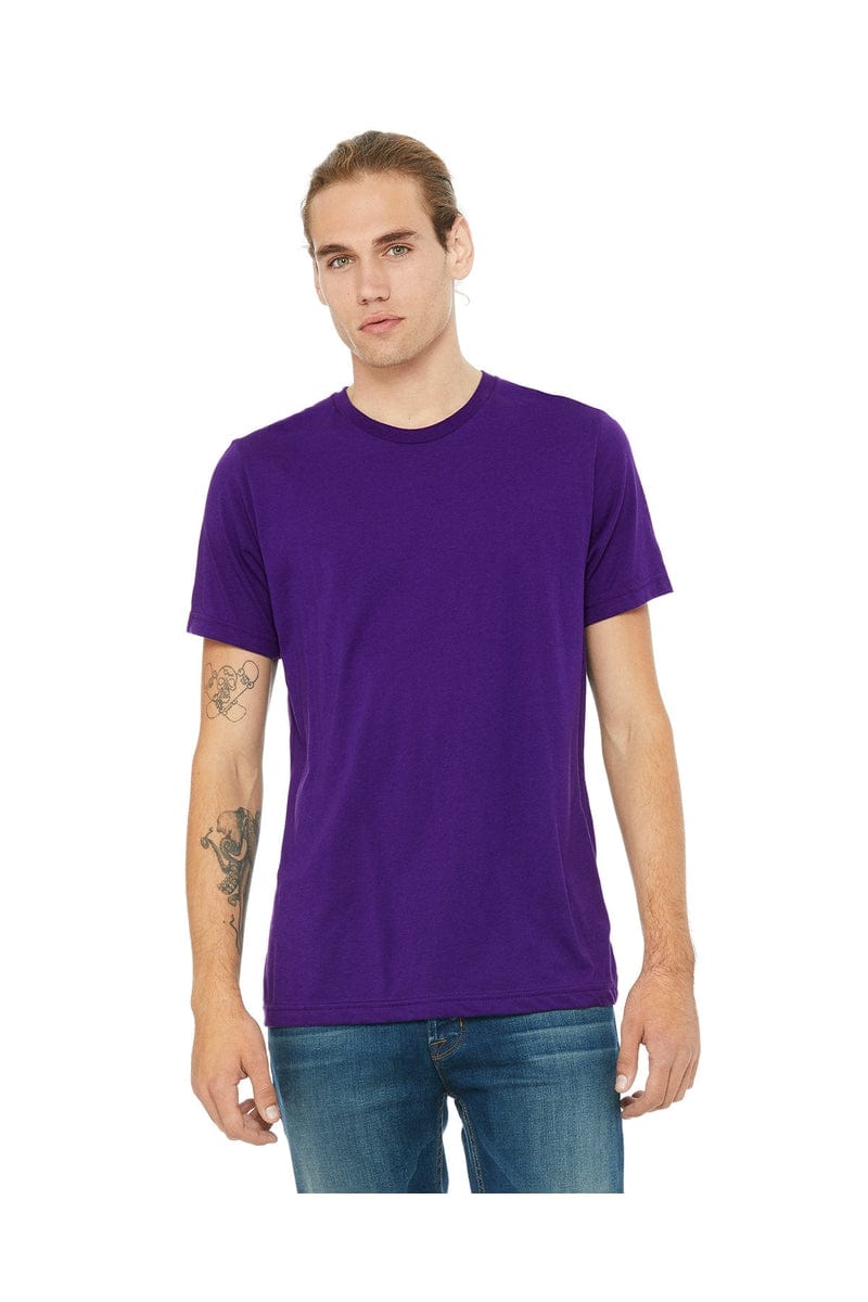Bella Canvas T-Shirts XS / Team Purple Bella+Canvas 3650:  Unisex Poly-Cotton Short-Sleeve T‑Shirt