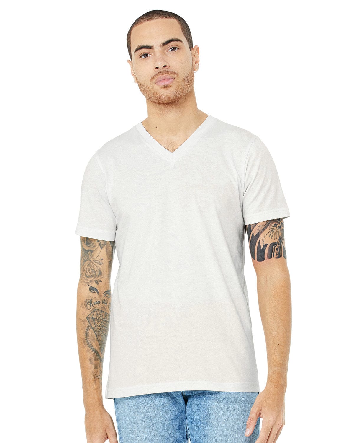 Bella Canvas T-Shirts XS / Vintage White Bella+Canvas 3005: Unisex Jersey Short-Sleeve V-Neck T‑Shirt