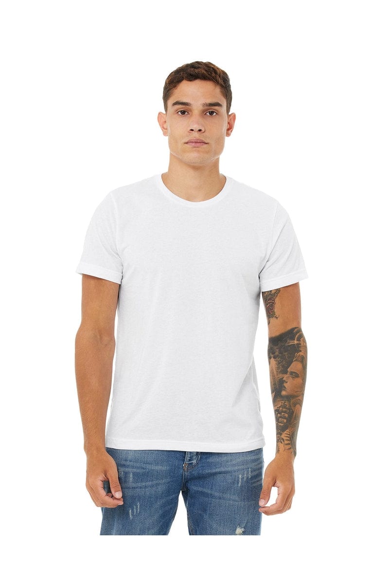 Bella Canvas T-Shirts XS / White Bella + Canvas 3650: Unisex Poly-Cotton Short-Sleeve T‑Shirt