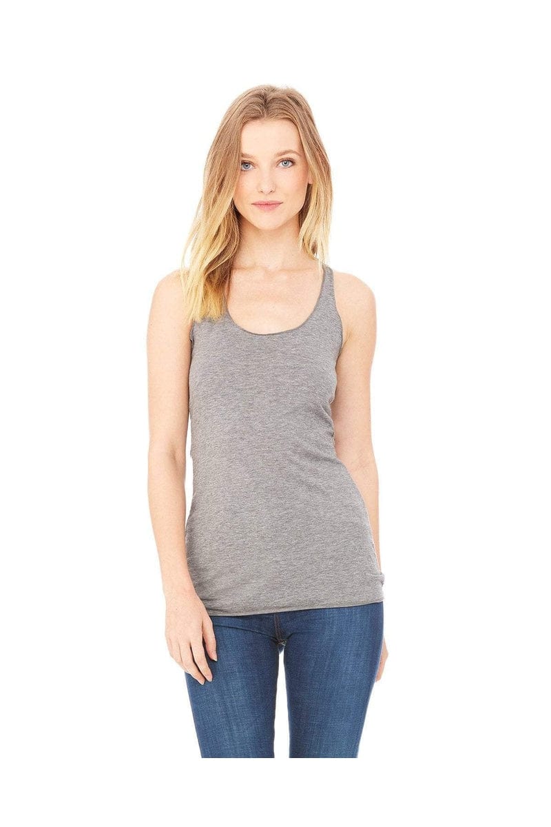 Bella+Canvas 8430: Ladies' Triblend Racerback Tank in 