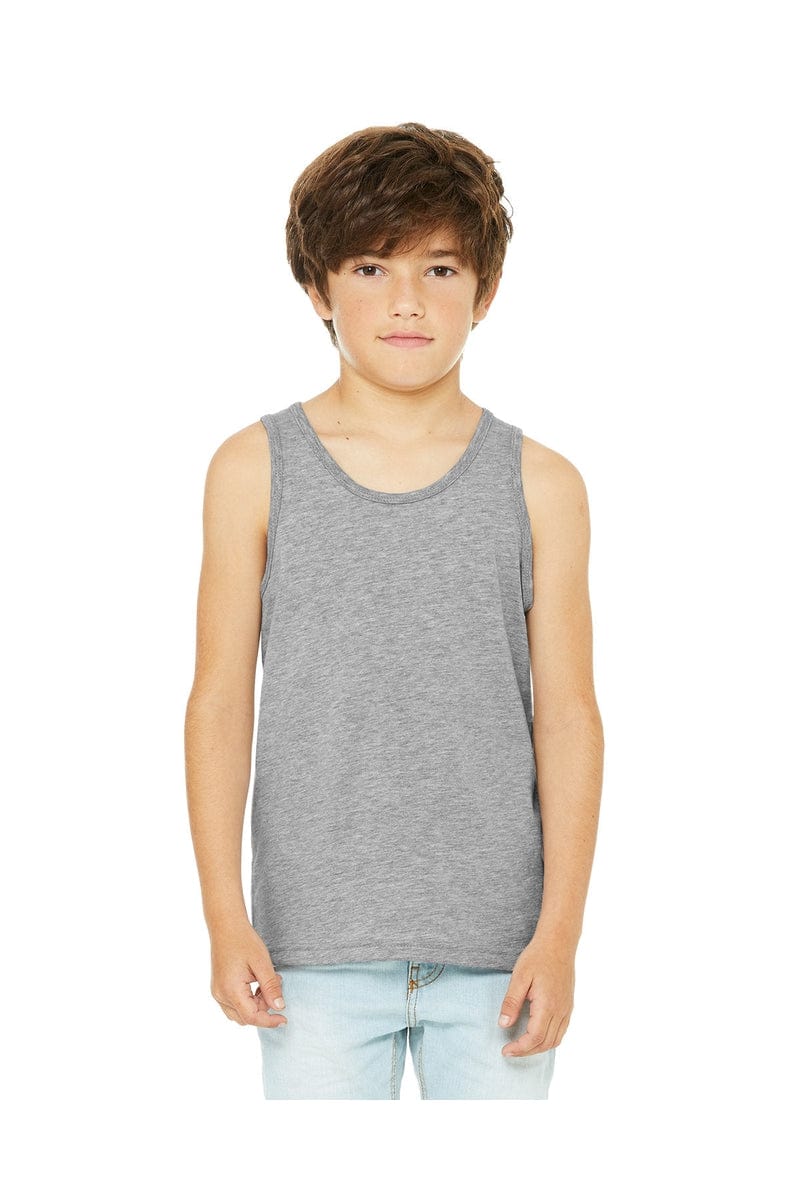 Bella Canvas Tank Tops S / Athletic Heather Bella+Canvas 3480Y: Youth Jersey Tank